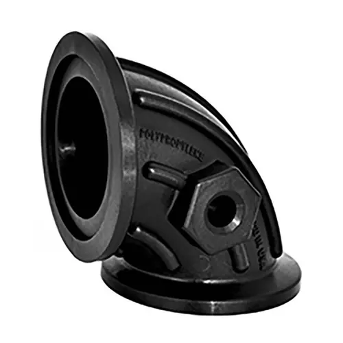 TerreMax 90° Sweep Manifold Flange, Full Port Flange x Male NPT