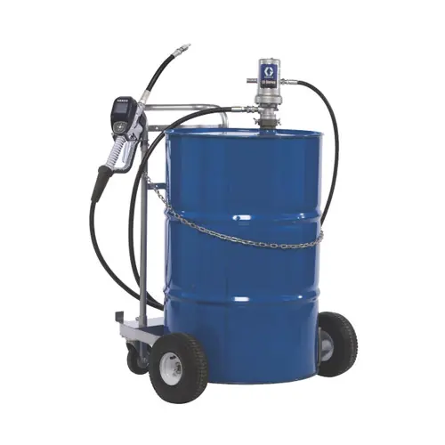 Graco SDP8 Series 1/2 in. Electronic Preset Oil Meter w/ Flexible Extension - Roll Around LD 3:1 Pump Package