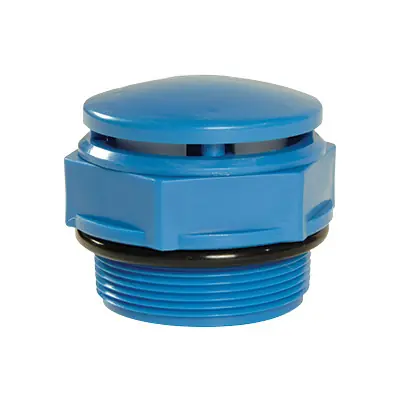 Rhino Tuff Tanks RTT-4032 2 in. NPT Polyethylene 1-Way Breather Cap
