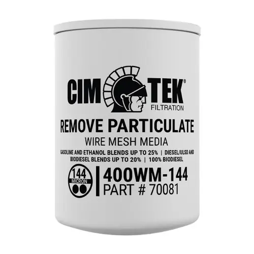 Cim-Tek 400 Series 70081 144 Micron Wire Mesh Particulate Spin-On Fuel Filter