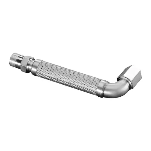 Hose Master FSSWE Series 2 in. Male Swivel x 90° Female Swivel FireShield Flexible Metal Hose Connector