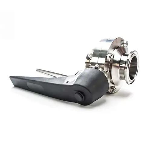JME SSBFVPE Series 304 SS Plastic Handle Butterfly Valve, EPDM Seal, SS Disc, Clamp Style