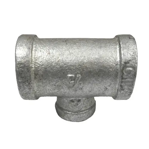 Service Metal Series SGRT Class 150 Galvanized Malleable Iron 1-1/4 in. x 3/4 in. x 1/2 in. Reducing Tees