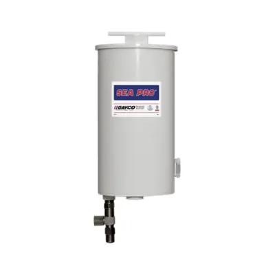 DAVCO Sea Pro Short Single Fuel Filter/Water Separator, 1-5/16 in. - 12 UN/UNF-2A, 360 GPH