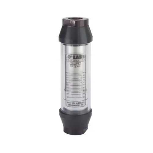 AW-Lake G4A4AC25 3/4 in. - 1 in. Port 3/4 in. NPTF Pneumatic Variable Area Flow Meter - Aluminum, 20 to 250 SCFM