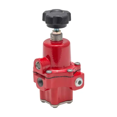Emerson Fisher 67CH Series 1/4 in. FNPT Aluminum High-Pressure Regulator w/ 1/4 in. NPT Exhaust Vent; Handwheel Adjustment - 20 PSI, 750K BTU/HR