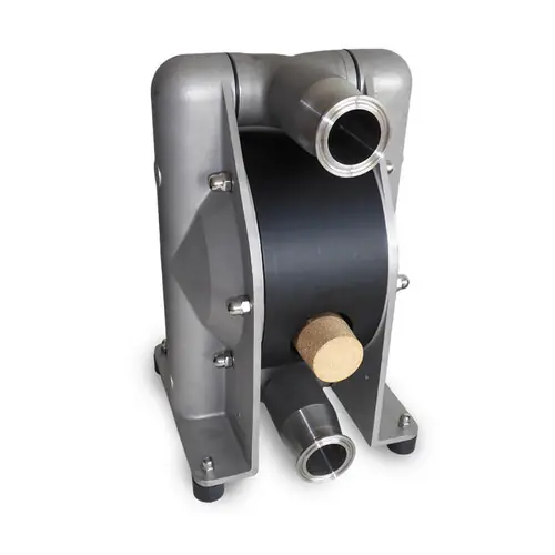 All-Flo G Series 1-1/4 in. Tri-Clamp All-Pur Food Grade Pumps w/Drain Handles, 40 GPM w/PTFE Diaphragm, Valve & Ball, PTFE O-Ring