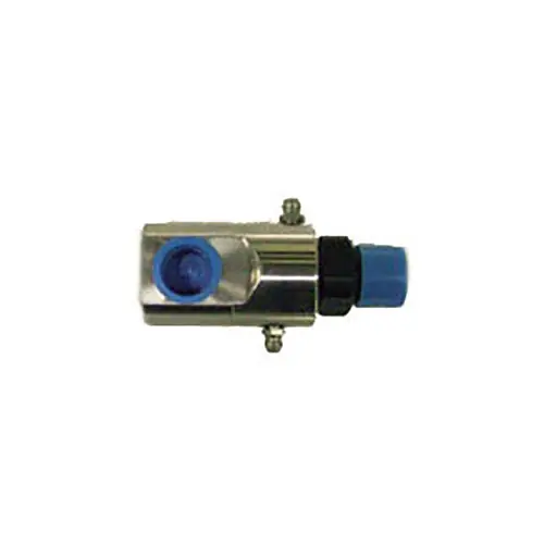 Hannay Reels 1/2 in. MNPT x FNPT 90° 304 Stainless Steel Super Swivel Joint, 2-Row Zerk Fitting, Passivated, Aflas, 3,000 PSI