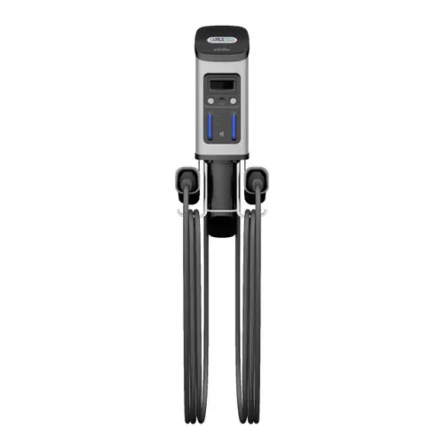 Amps2Go Series F7 7.2 kW Level 2 Wall Mount EV Charging Station, Dual Port w/ J1772 Connectors