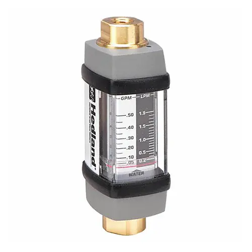 Badger Meter Hedland Variable Area Water Based Fluids Flow Meter, Aluminum 1/2 in. Female NPT