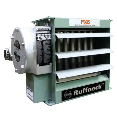 Ruffneck FX6-480360-075-TD Explosion Proof Electric Forced Air Heater w/Thermostat and Disconnect Switch