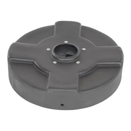 Vestil DC-P-30-CANF Universal Plastic 30 Gallon Drum Recycling Cover w/Hole & Flap