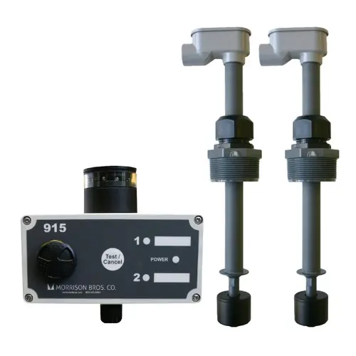 Morrison Bros. 915 Tank Alarm Console w/ Dual Channel & Two Sensors