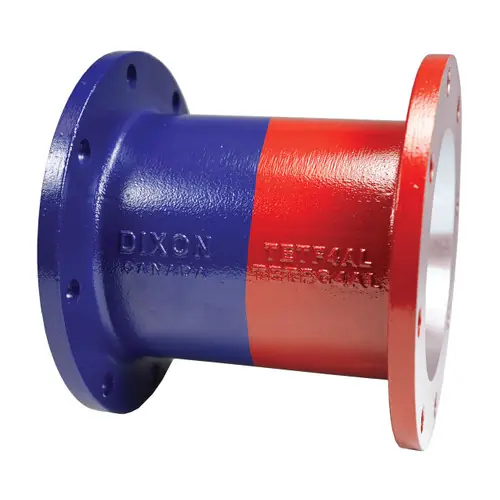 Dixon 4 in. Aluminum TTMA Flange Extension - Blue & Red