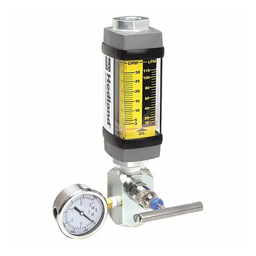 Badger Meter Hedland Variable Area Flow Meter Oil Test Kit, 3/4 in. Female NPTF Aluminum Fitting