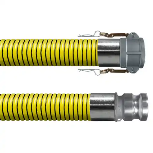 Kuriyama Tiger Yellow 2 in. EPDM Suction Hose Assembly w/ Female Coupler x Male Adapter Ends