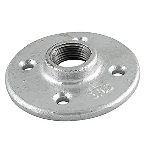 Service Metal Series SGFF Class 150 Galvanized Malleable Iron 1-1/4 in. Floor Flange