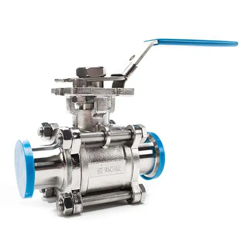 JME SSEBVC-CT Series 316 SS High Temperature Two Way Clamp Ball Valve