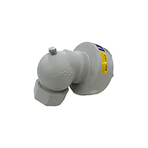Hannay Reels 2 in. FNPT x FNPT 90° Steel Full Circle Joint for LP Gas, Nitrile Rubber, 350 PSI