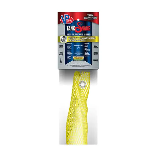 VP Racing Fuels 34930 Instant Yellow Tank Snake™, 4 in. x 12 ft., 288 oz. Absorp. Cap.