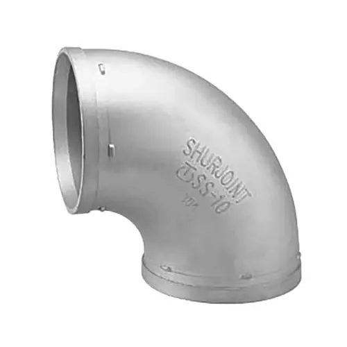 Shurjoint SS-10 Series Grooved 90° Elbow Fitting, 316 Stainless Steel