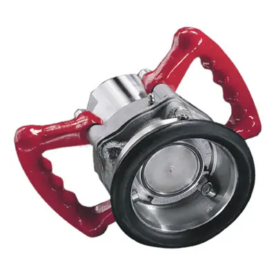 TODO-MATIC 2 1/2 in. FNPT Aluminum Dry-Break Coupling w/ FKM Seal