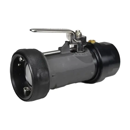 Dixon 2 in. Aluminum Bayonet Style Dry Disconnect, Keyed Straight Swivel Coupler x Female NPT, FKM Seal