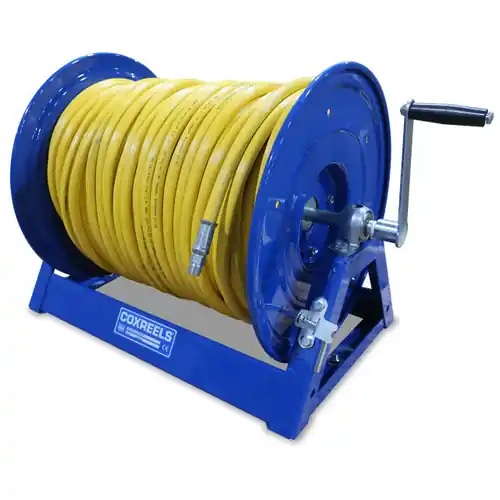 Coxreels 1125 Series Small Capacity Manual Rewind Spray Hose Reel - Reel & Hose - 3/8 in. x 100 ft.
