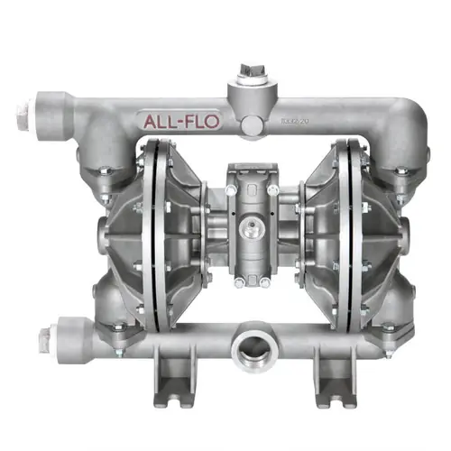 All-Flo A150 1 1/2 in. NPT Aluminum Air Diaphragm Pump w/ Santoprene Diaphragms & Balls, Polypropylene Seats