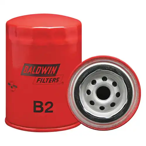 Baldwin Filters B2 Spin-On Oil Filter, Full-Flow, 3/4 in. - 16 Thread , 9.8 Micron, Each