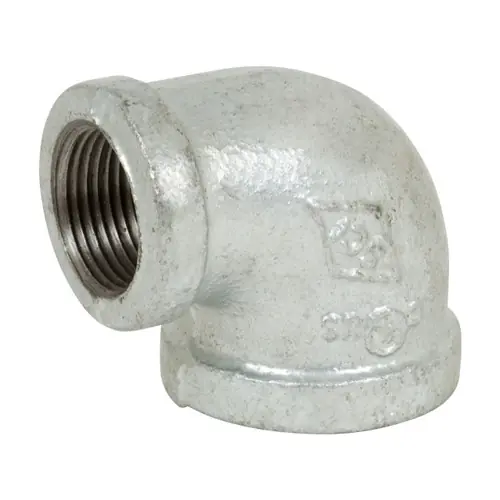 Smith Cooper 150# Galvanized Malleable Iron 90° Reducing Elbow