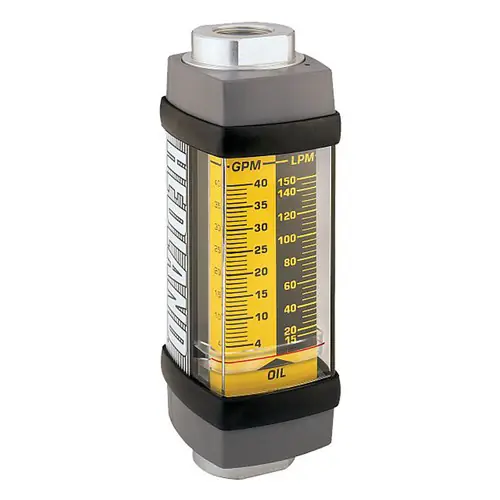 Badger Meter Hedland Variable Area Petroleum Flow Meter, Aluminum, 10 SAE