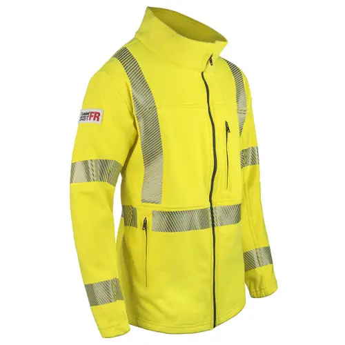 Lakeland IJKT12ANT High Performance FR Zip Front Jacket, Hi-Vis Yellow