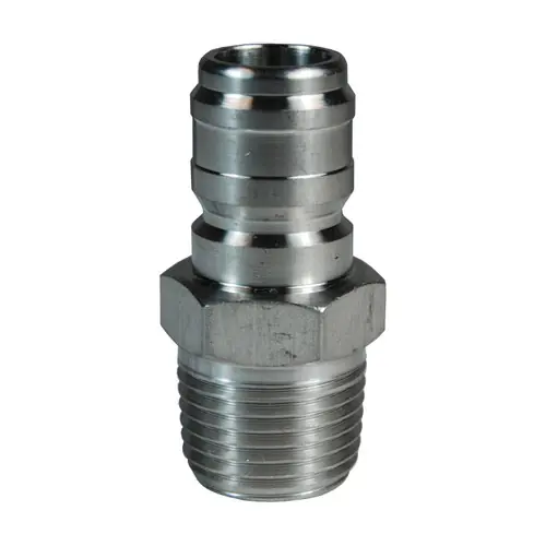 Dixon E-Series Hydraulic 303 Stainless Steel Straight Through Interchange Male Plug