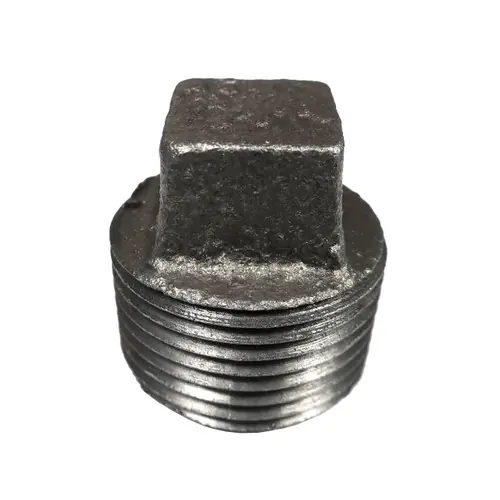 Service Metal Series SBSHP Class 150 Black Malleable Iron 4 in. Square Head Plugs
