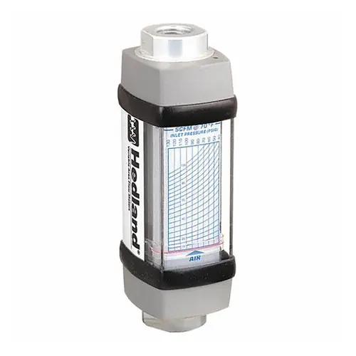 Badger Meter Headland Variable Area Air Flow Meter, 1/2 in. Female NPTF Aluminum Fitting