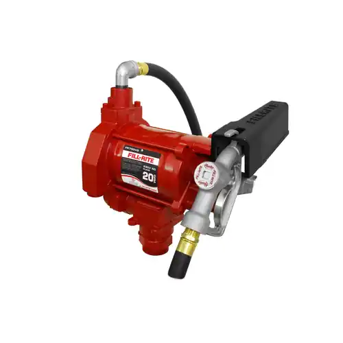 Fill-Rite FR700VG 230V AC Fuel Transfer Pump w/ Manual Nozzle - 20 GPM