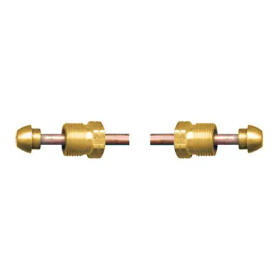 Fairview Fittings 1/4 in. Copper Short POL x Short POL Propane Gas Pigtail