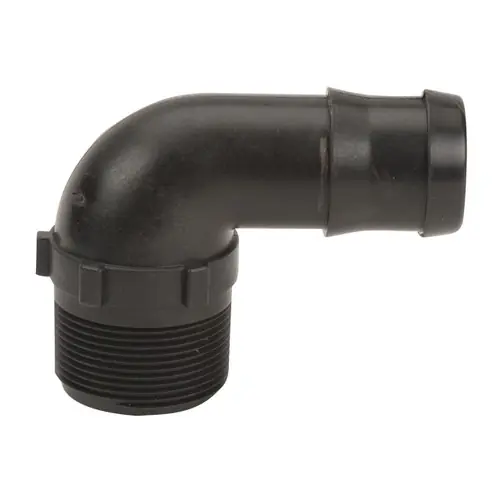 Banjo 1 1/2 in. Poly Male Thread x 1 1/2 in. 90° Hose Barb - Sch. 80