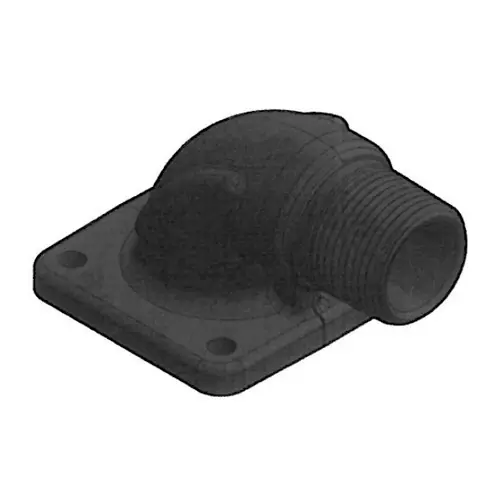 GPI 2 in. Flange x 2 in. MNPT Elbow Fitting For QM Meter