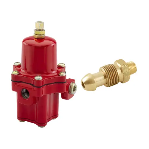 Emerson Fisher 67CW Series MPOL x 1/4 in. FNPT Aluminum High-Pressure Regulator; Wrench Adjustment - 20 PSI, 750K BTU/HR