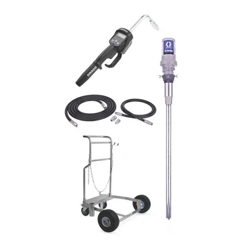 Graco 24H775 LD Series 3:1 Mobile Oil Pump Pkg, Manual Meter, 1 in. NPT, Rigid Ext.