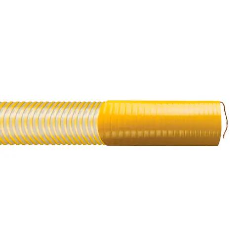 Kanaflex ST120 UACVR 4 in. Vapor Recovery Hose Assemblies w/ Banding Sleeves & Grounding Wire Exposed - Hose Only