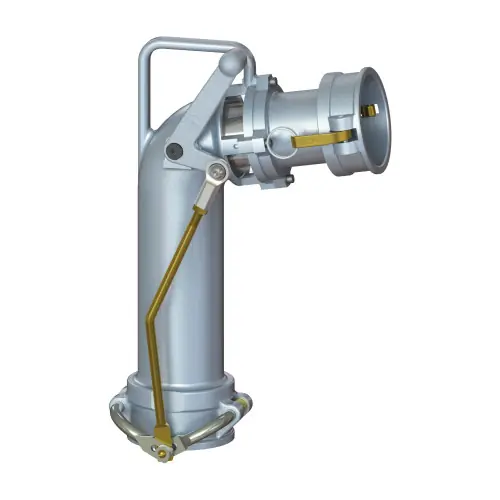 PT Coupling UTF40 Dual Point Tight Fill Elbow w/ 4 in. Female Coupler, 21 1/2 in. H.
