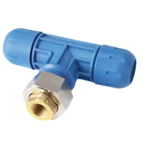 FastPipe® Reducing Tees Fitting for Aluminum Pipe, Main to FNPT