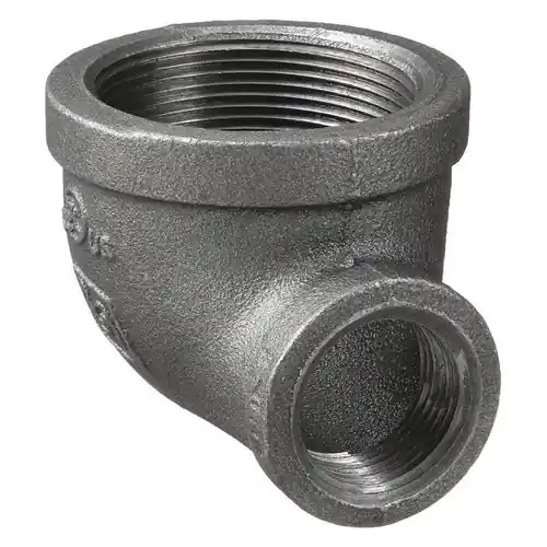 Service Metal Series SBR90 150 Black Malleable Iron 4 in. x 3 in. 90° Reducing Elbows