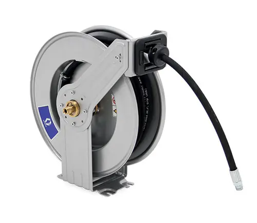 Graco LDX Series 1/2 in. x 50 ft. Spring Driven Oil Hose Reel - Hose Included