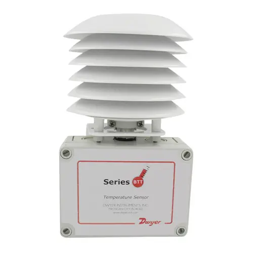 Dwyer Series BTT Temperature Transmitter Immersion Mount w/0-10V Output, 12 in. Probe