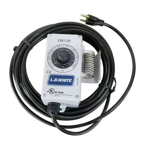 L.B. White NEMA 4X Thermostat w/ 25 Ft. Cord & 3 Prong Plug for Foreman, Journeyman, and Premier 2.0