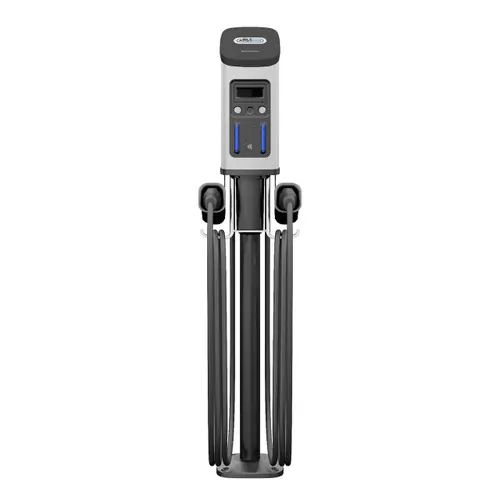 Amps2Go Series F7 7.2 kW Level 2 Fleet EV Charging Station, Dual Port w/ J1772 Connectors